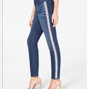 INC JEANS  WITH SHIMMERING SIDE.